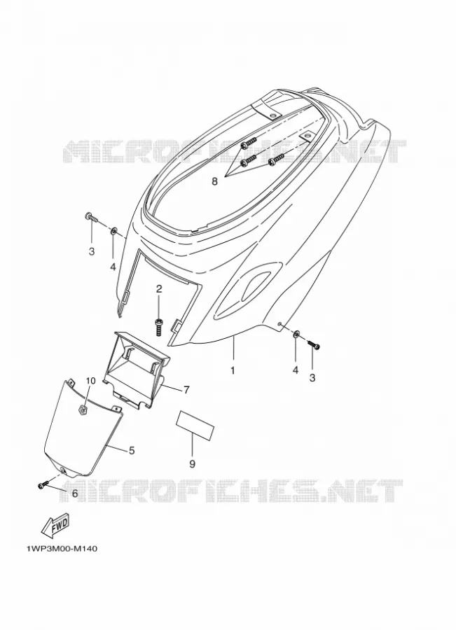 COUVERCLE LATERAL Yamaha SCOOTER 50 2013 BOOSTER  CW50LN