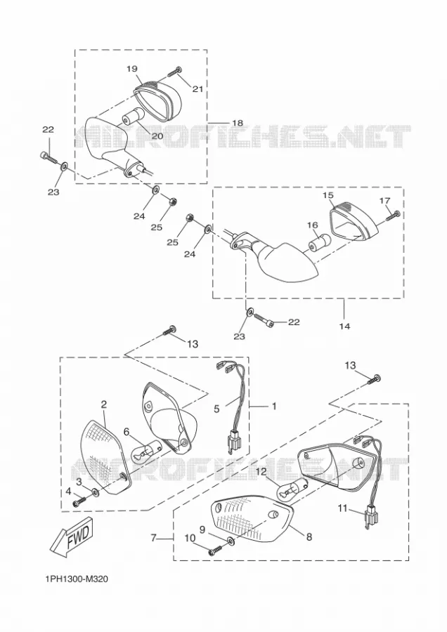 CLIGNOTANT Yamaha SCOOTER 50 2014 NITRO  NS50NITRO