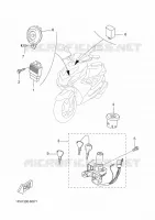 PARTIE ELECTRIQUE 1 pour Yamaha NITRO 2014