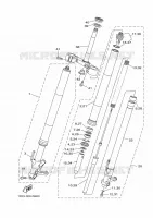 FOURCHE pour Yamaha MT09 2014