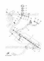 MAITRE CYLINDRE DE FREIN ARRIERE pour Yamaha MT09 2014