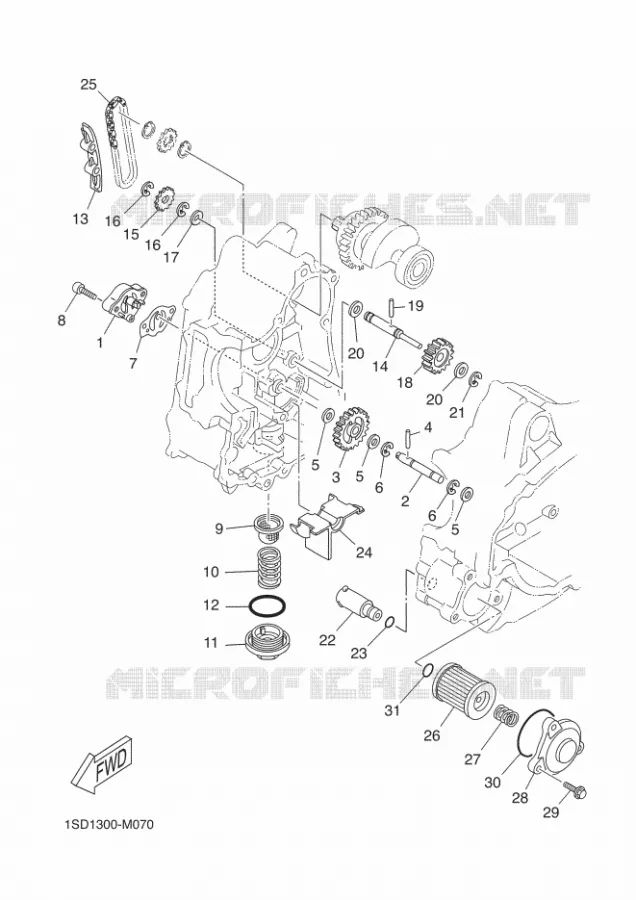 POMPE A HUILE Yamaha SCOOTER 400 2014 XMAX ABS  YP400RA