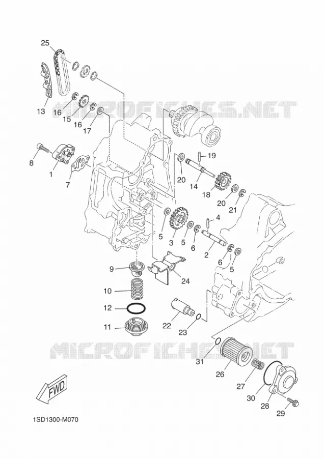 POMPE A HUILE Yamaha SCOOTER 400 2014 XMAX ABS  YP400RA