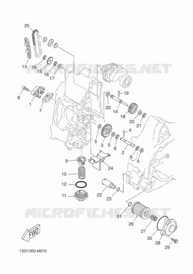 POMPE A HUILE Yamaha SCOOTER 400 2014 XMAX  YP400R