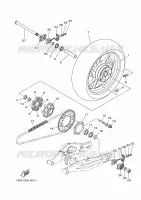 ROUE ARRIERE pour Yamaha MT07 2014