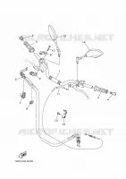 GUIDON ET CABLES pour Yamaha MT07 2014