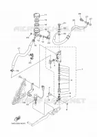 MAITRE CYLINDRE DE FREIN ARRIERE pour Yamaha MT07 2014