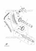 ARBRE A CAMES / CHAINE DE DISTRIBUTION pour Yamaha MT07 2014