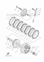 EMBRAYAGE DE DEMARREUR pour Yamaha MT07 2014