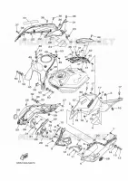 RESERVOIR A ESSENCE 2 pour Yamaha MT07 2014