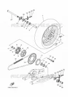 ROUE ARRIERE pour Yamaha MT07 2014