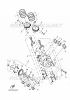 VILEBREQUIN / PISTON pour Yamaha MT07 2014