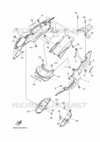 COUVERCLE LATERAL pour Yamaha MT07 2014