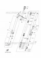 FOURCHE pour Yamaha MT07 2014