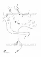 GUIDON ET CABLES pour Yamaha BOLT 2014