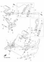 SUPPORT / REPOSE PIEDS pour Yamaha BOLT 2014