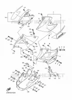 COUVERCLE LATERAL 2 pour Yamaha XJ6 2014