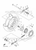 ROUE ARRIERE pour Yamaha XJ6 2014