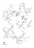 COUVERCLE LATERAL pour Yamaha XJ6 2014