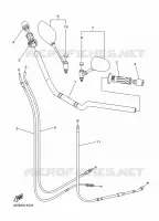 GUIDON ET CABLES pour Yamaha XJ6 2014