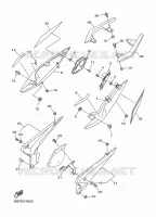 COUVERCLE LATERAL pour Yamaha XJ6 2014