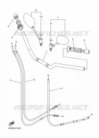 GUIDON ET CABLES pour Yamaha XJ6 2014