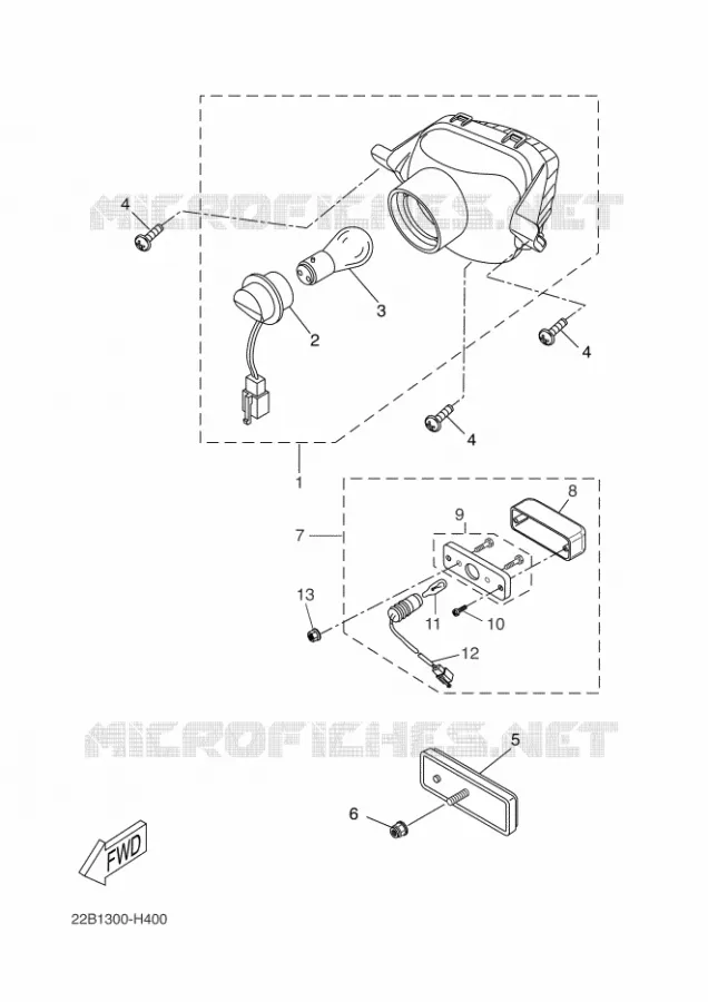 FEU ARRIERE Yamaha MOTO 125 2014 WR-R  WR125R