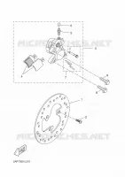 ETRIER DE FREIN AVANT pour Yamaha NEOS 4T 2014