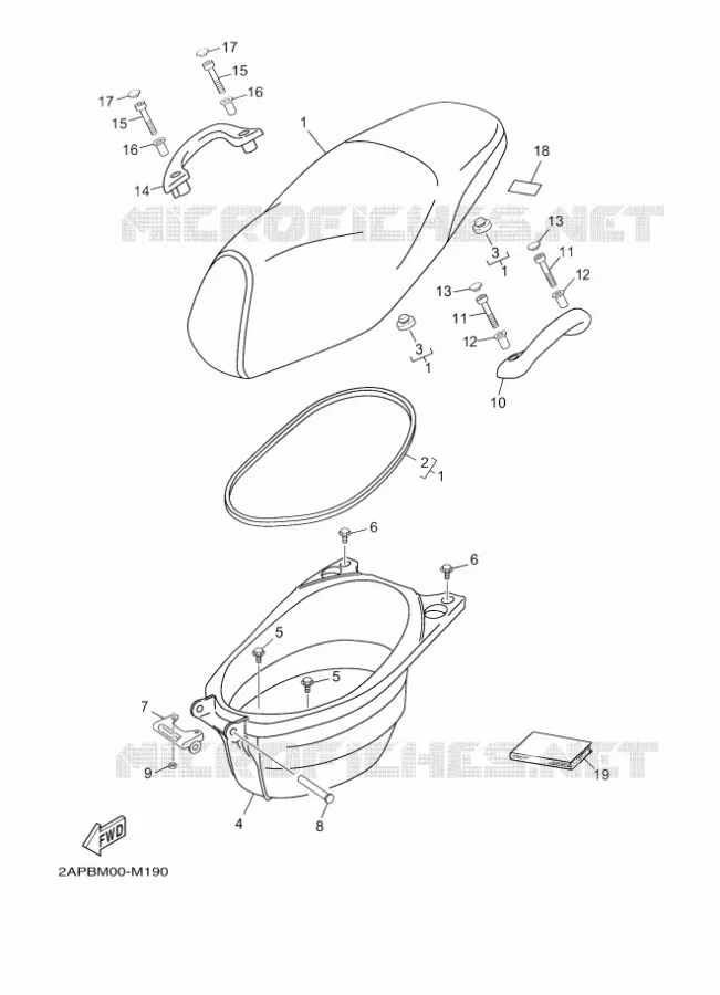 SELLE Yamaha SCOOTER 50 2014 NEOS  YN50