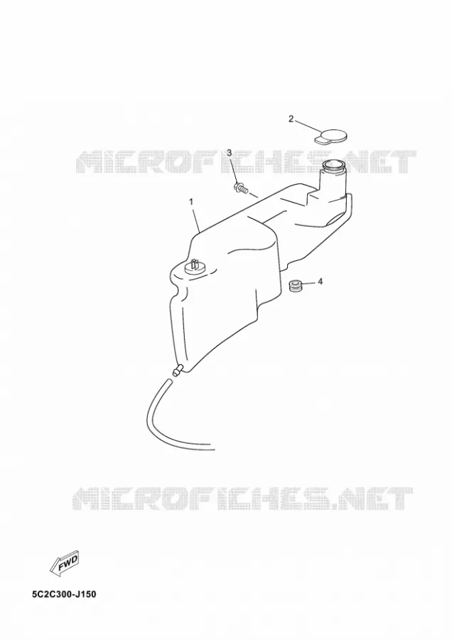 RESERVOIR D'HUILE Yamaha SCOOTER 50 2014 NEOS  YN50
