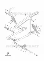 BRAS OSCILLANT / AMORTISSEUR pour Yamaha YB 2014