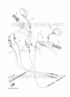 GUIDON ET CABLES pour Yamaha YB 2014
