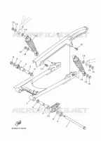 BRAS OSCILLANT / AMORTISSEUR pour Yamaha YB 2014