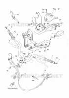 GUIDON ET CABLES pour Yamaha XMAX 2014