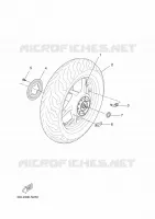 ROUE ARRIERE pour Yamaha XMAX ABS 2014