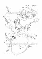 GUIDON ET CABLES pour Yamaha XMAX 2014