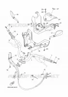 GUIDON ET CABLES pour Yamaha XMAX 2014