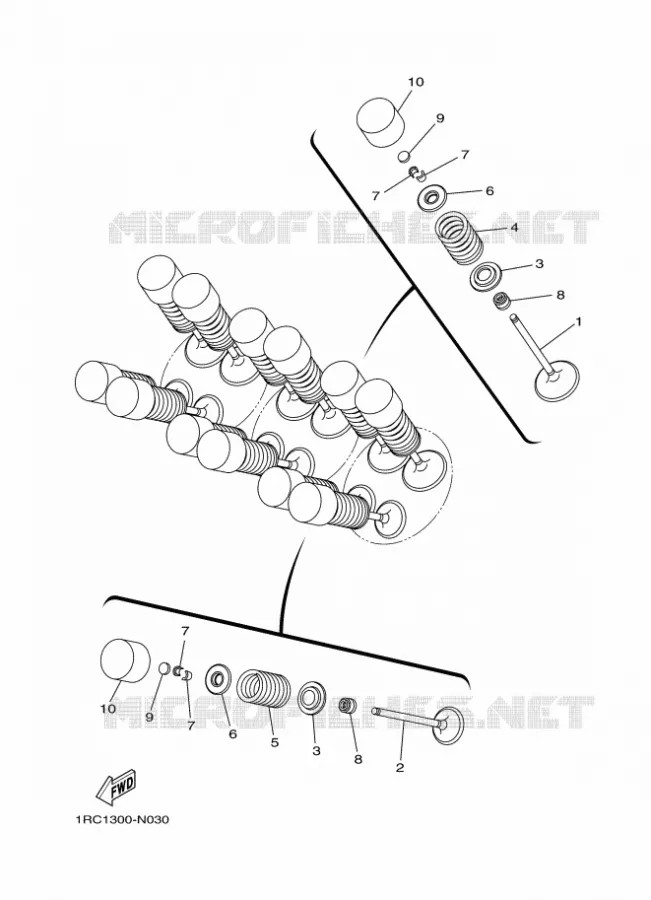 SOUPAPE Yamaha MOTO 850 2014 MT09 ABS  MT09A