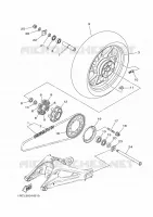 ROUE ARRIERE pour Yamaha MT09 ABS 2014