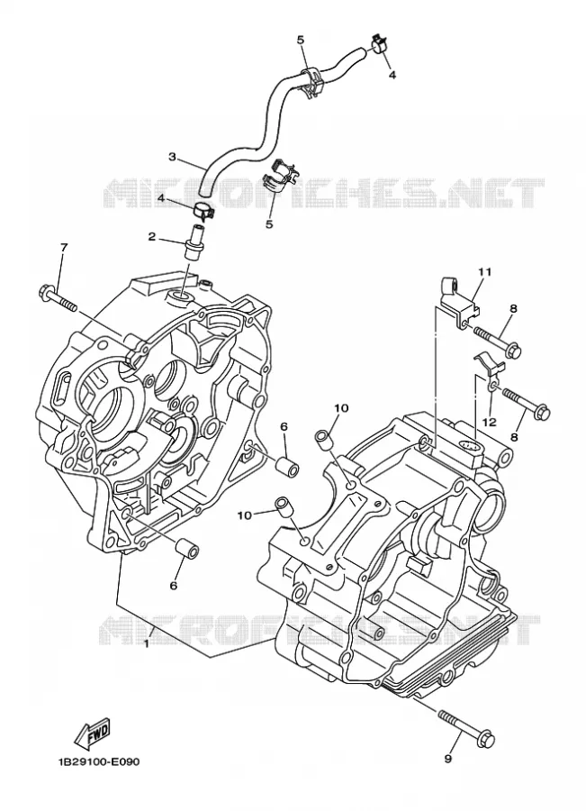 CARTER MOTEUR Yamaha MOTO 125 2014 TTR BIG WHEELS  TT-R125LWE