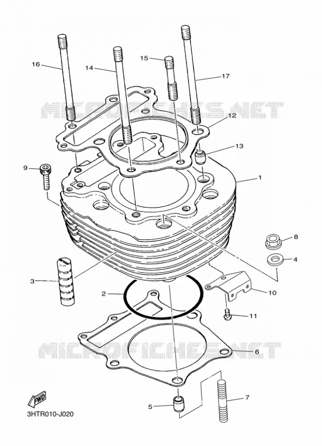 CYLINDRE Yamaha MOTO 400 2014 SR  SR400