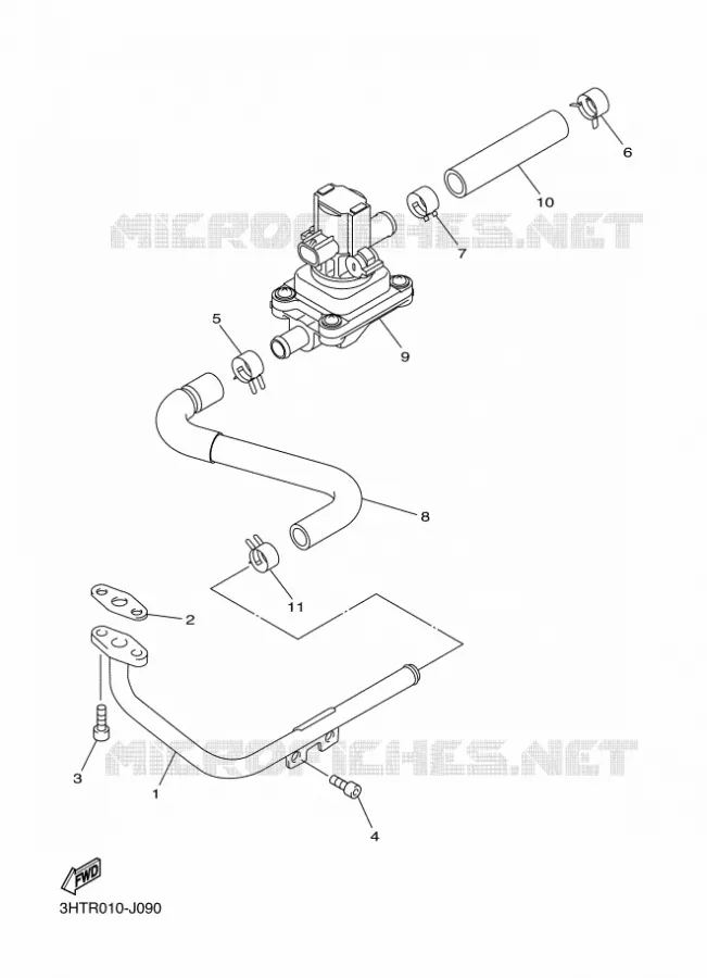 SYSTÈME D'ADMISSION D'AIR AIS Yamaha MOTO 400 2014 SR  SR400