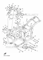 CADRE pour Yamaha XVS 2014