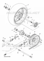 ROUE ARRIERE pour Yamaha XVS 2014