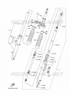 FOURCHE pour Yamaha YBR 2014