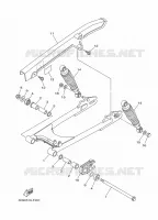 BRAS OSCILLANT / AMORTISSEUR pour Yamaha YBR 2014