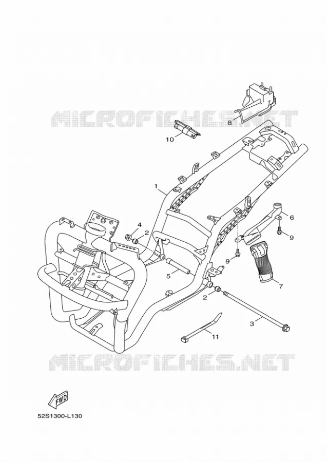 CADRE Yamaha SCOOTER 151 2014 XENTER  HW151