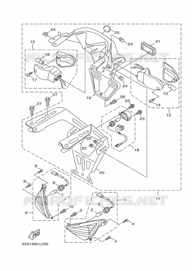 CLIGNOTANT Yamaha SCOOTER 151 2014 XENTER  HW151