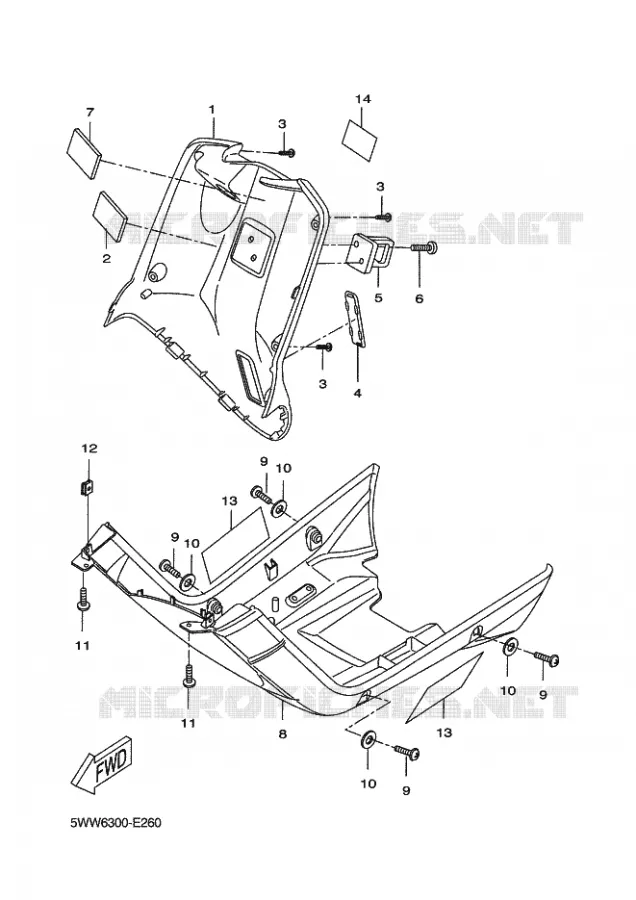 PROTEGE JAMBES Yamaha SCOOTER 50 2014 BWS  CW50