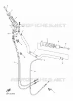 GUIDON ET CABLES pour Yamaha FAZER ABS 2015